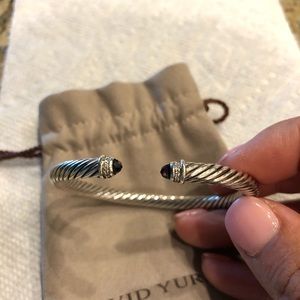 David yurman bracelet 5mm Diamond amethyst size M
